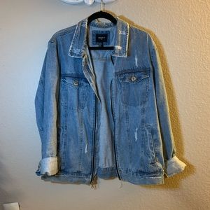 Forever 21 Distressed Jean Jacket